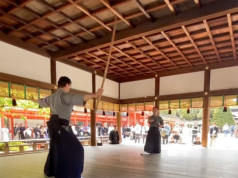 下鴨神社古武道奉納2025にて大太刀の演武