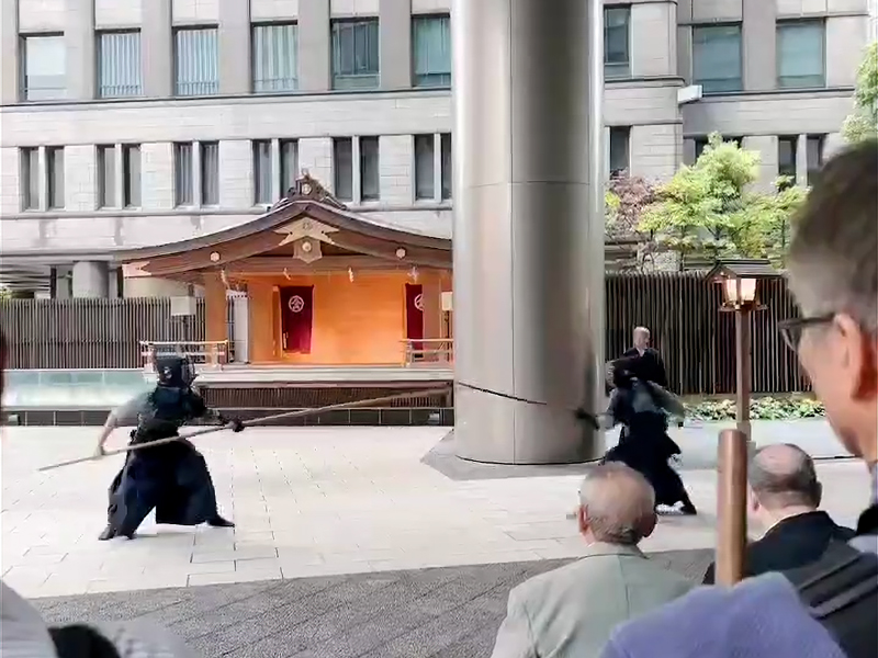 第七回 東日本古武道交流演武大会にて尾張貫流槍術の自由試合