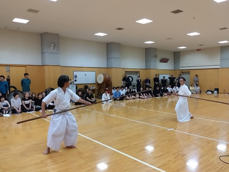 愛知サマーセミナー2024の様子(風傳流槍術)