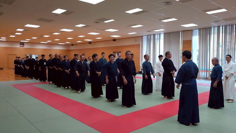 槍術3流派による合同稽古会の参加者