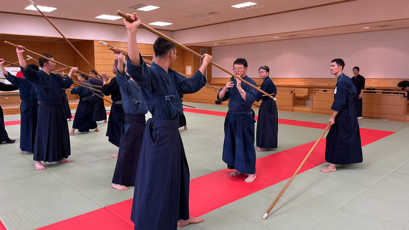 宝蔵院流槍術による稽古(合同稽古会2025)