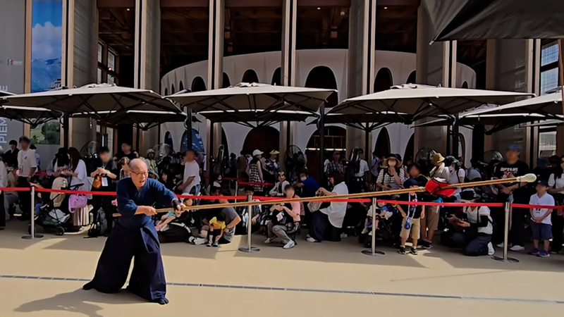 大阪・関西万博 にて槍の一人遣い1