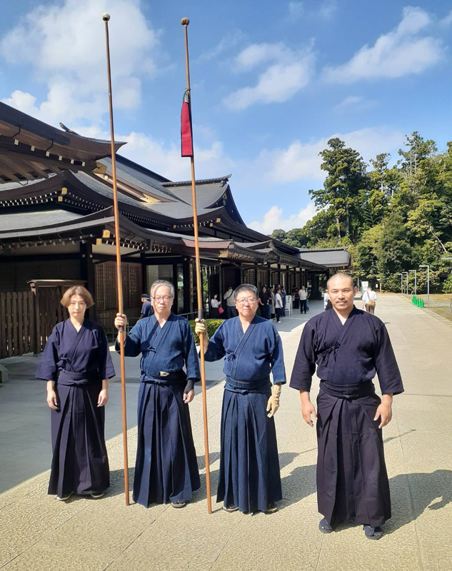 第16回鹿島神宮奉納日本古武道交流演武大会に出場した春風館メンバー