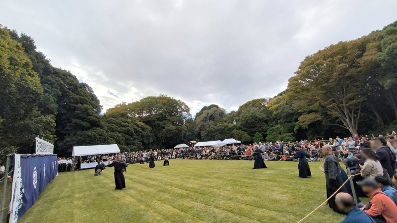 明治神宮で行われた日本古武道振興会90周年記念 日本古武道大会の様子