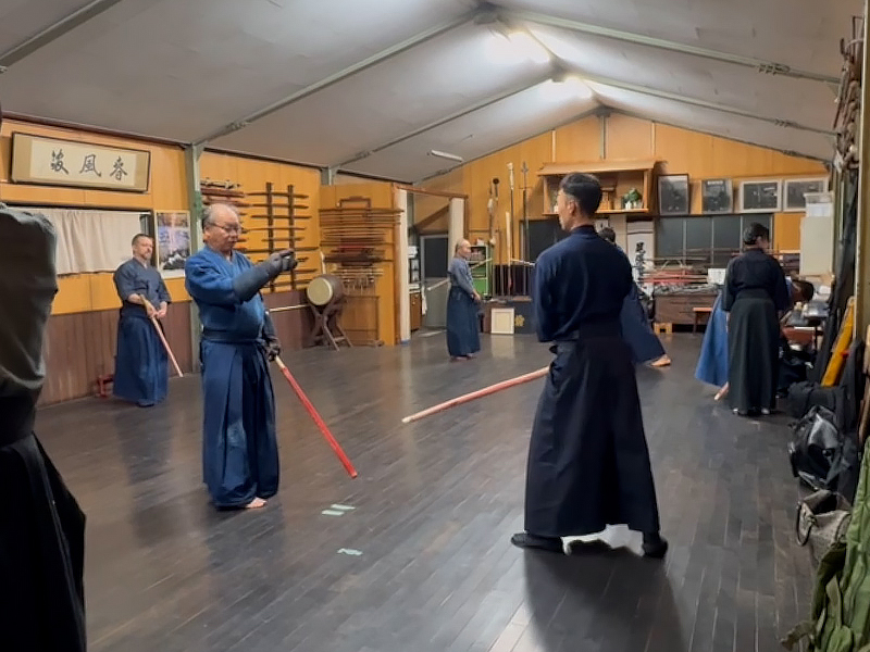 三学円の太刀「長短一味」の指導3