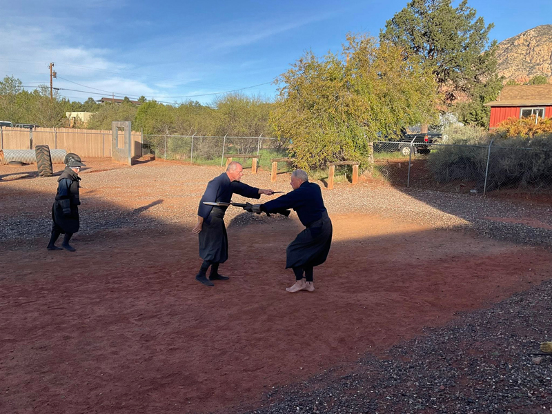 アリゾナ州セドナの東春風館道場での稽古風景2