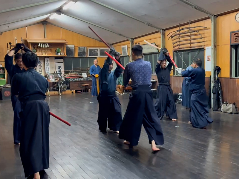 柳生新陰流兵法「八勢法」の練習風景202512-1