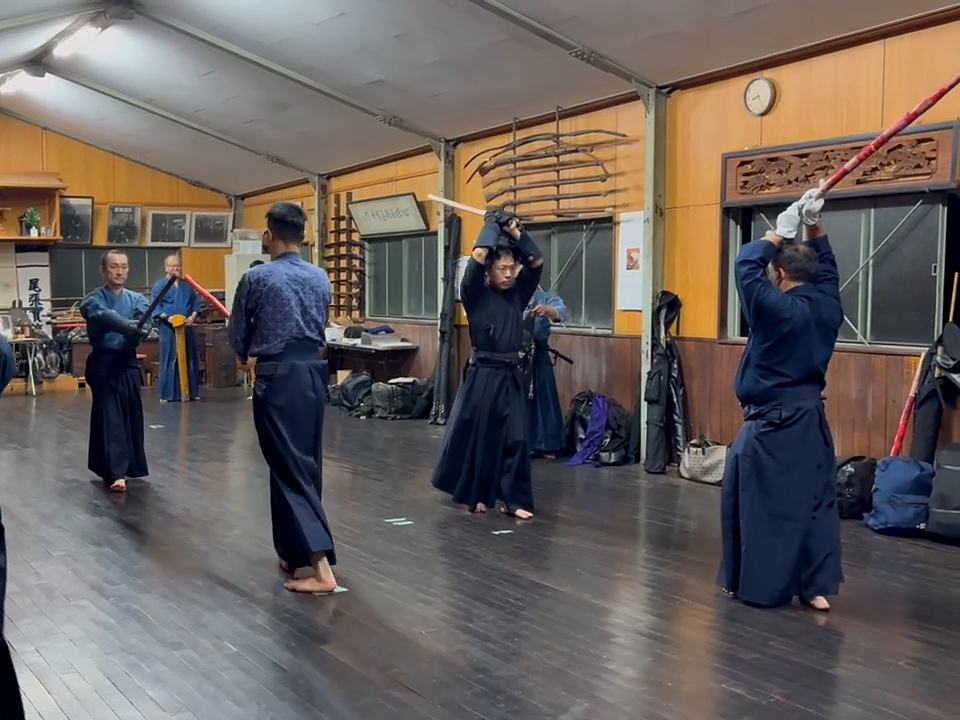 柳生新陰流兵法「八勢法」の練習風景202512-2