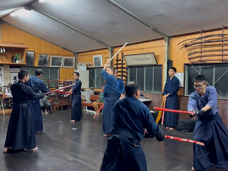 柳生新陰流兵法「九箇の太刀」の練習風景202512-2