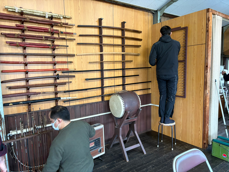 春風館道場大掃除の様子2025-2