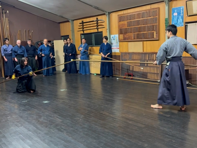 東春風館道場との合同稽古(五行之形)2