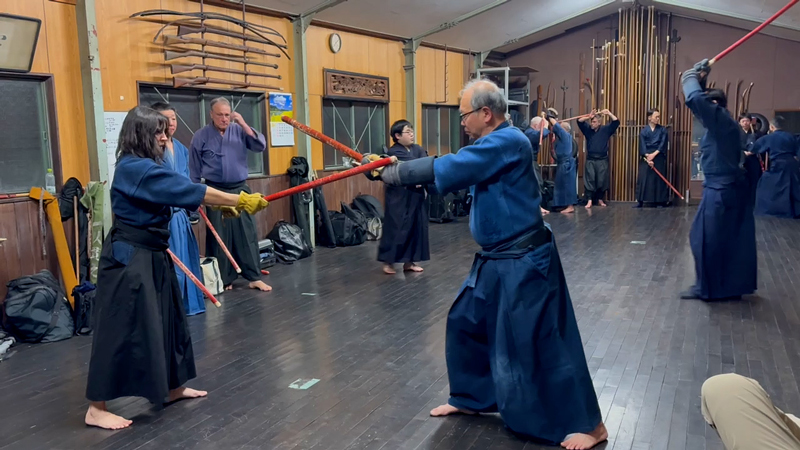 東春風館道場との合同稽古(三学円之太刀)2