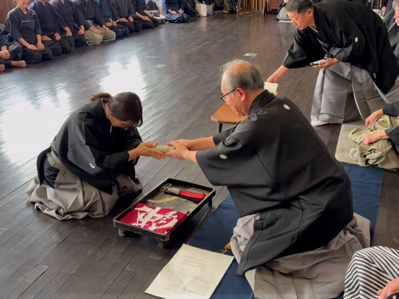 サミーラ先生目録伝授の様子1