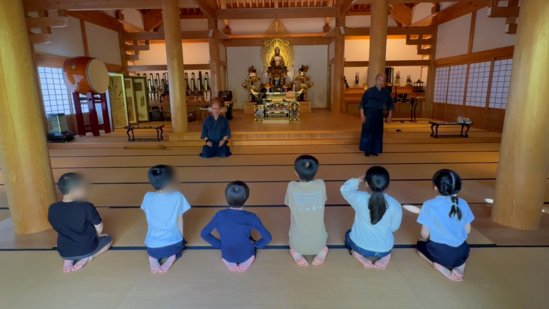 春風館道場こども武道教室 座礼から