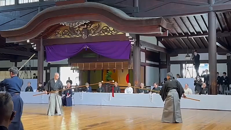 第122回全日本剣道演武大会での槍の演武 五行之形4