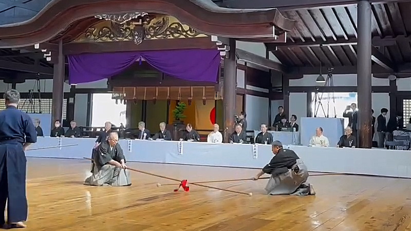 第122回全日本剣道演武大会での槍の演武 五行之形3