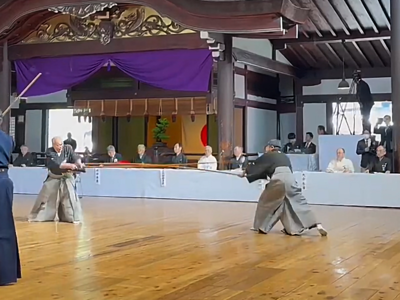 第122回全日本剣道演武大会での槍の演武 五行之形2
