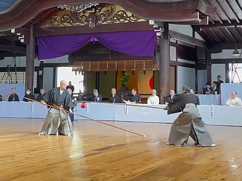 第122回全日本剣道演武大会での槍の演武 五行之形1