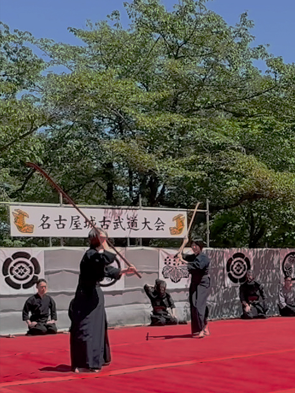 第55回名古屋城古武道大会にて長刀燕飛3