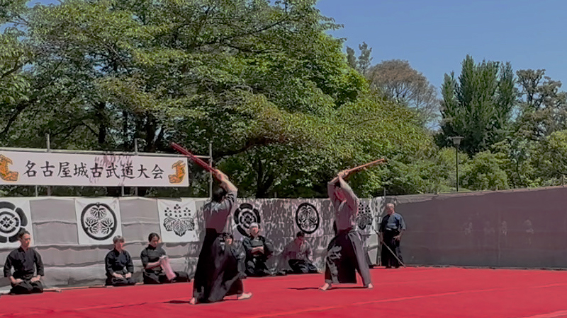 第55回名古屋城古武道大会にて燕飛1