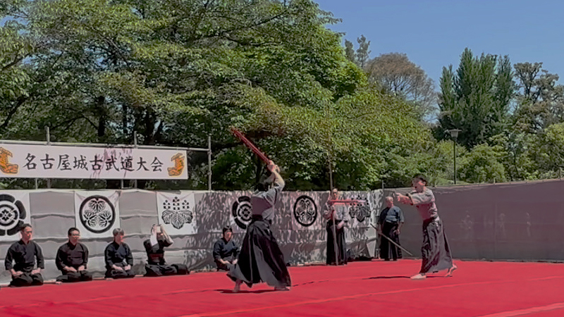 第55回名古屋城古武道大会にて燕飛3