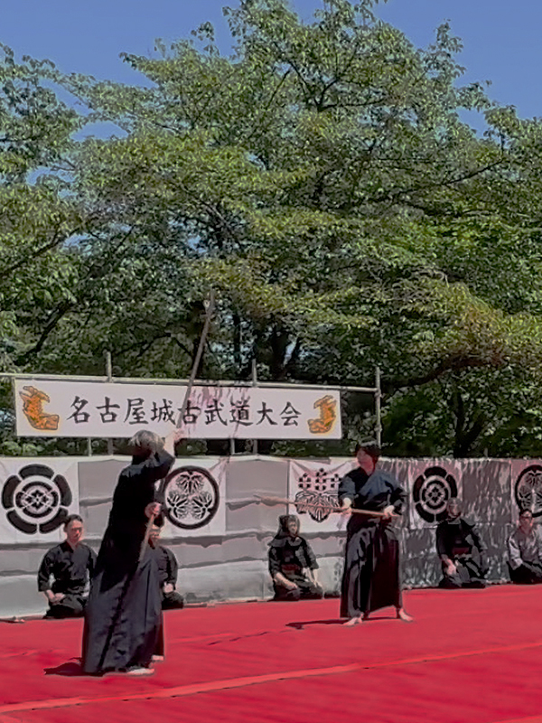 第55回名古屋城古武道大会にて長刀燕飛1