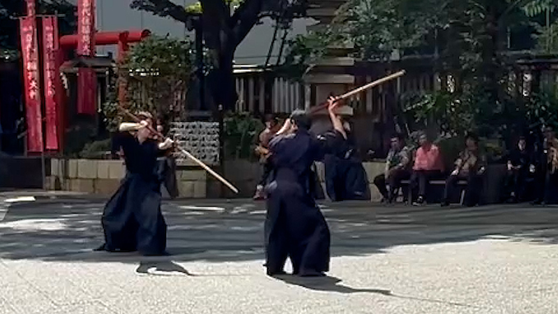第八回東日本古武道交流演武大会にて静流自在剣