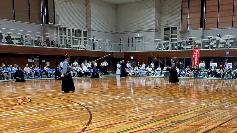 第32回西日本古武道大会 春風館演武の様子(五行之形)