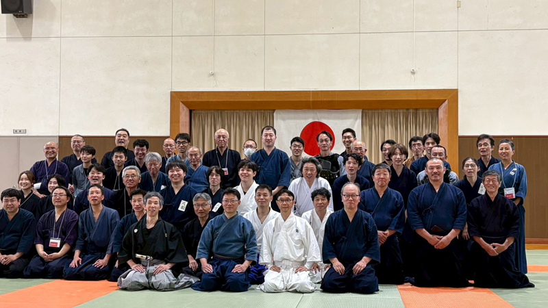 槍術四流派の集合写真