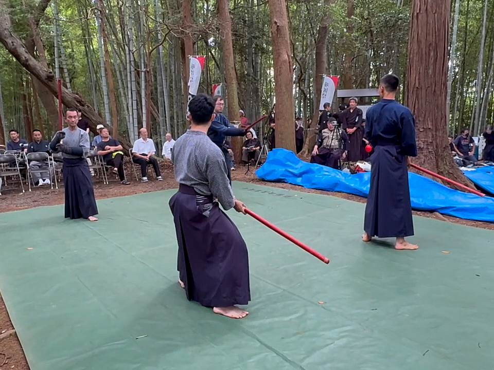 第45回愛洲氏顕彰祭・剣祖祭にて三学円の太刀1