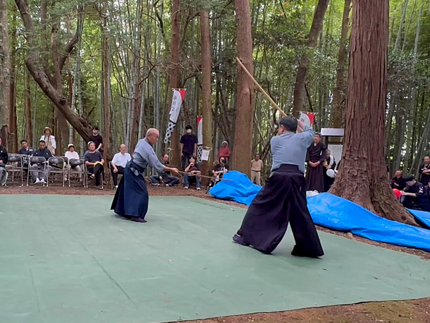 第45回愛洲氏顕彰祭・剣祖祭にて大太刀燕飛2