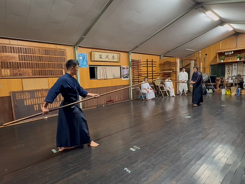 伊東流槍術の形を披露